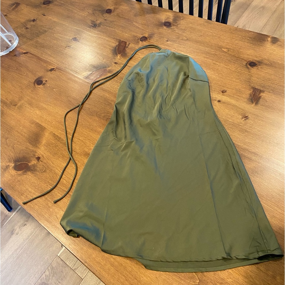 12th Tribe Green halter dress